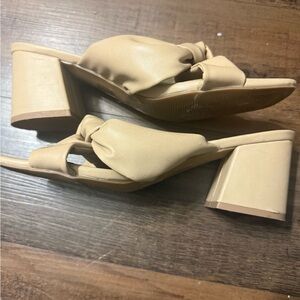 Charlotte Russe Tan Block Heel Sandals